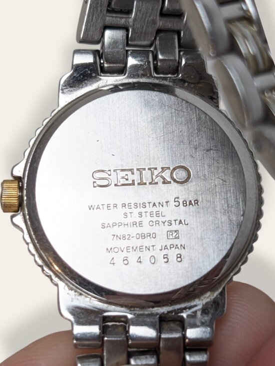V. 80s Seiko Diamond & MOP 50m Watch - Picture 5 of 11